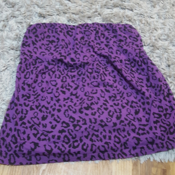 torrid Tops - Purple Torrid Leopard Print Tube Top